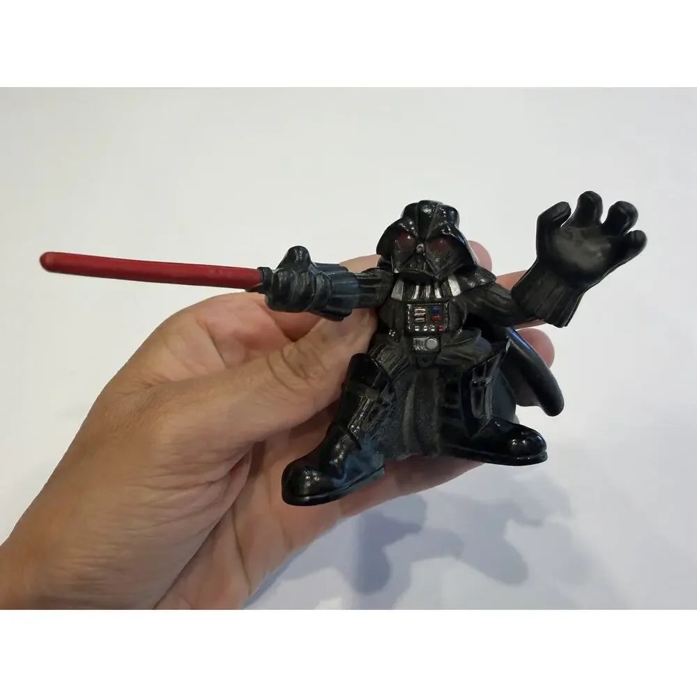 Hasbro Star Wars Darth Vader Action Figure Red Lightsaber 2001 LFL Black Cape